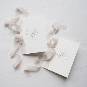 Brand new His & Her Vow Books *for weddings*